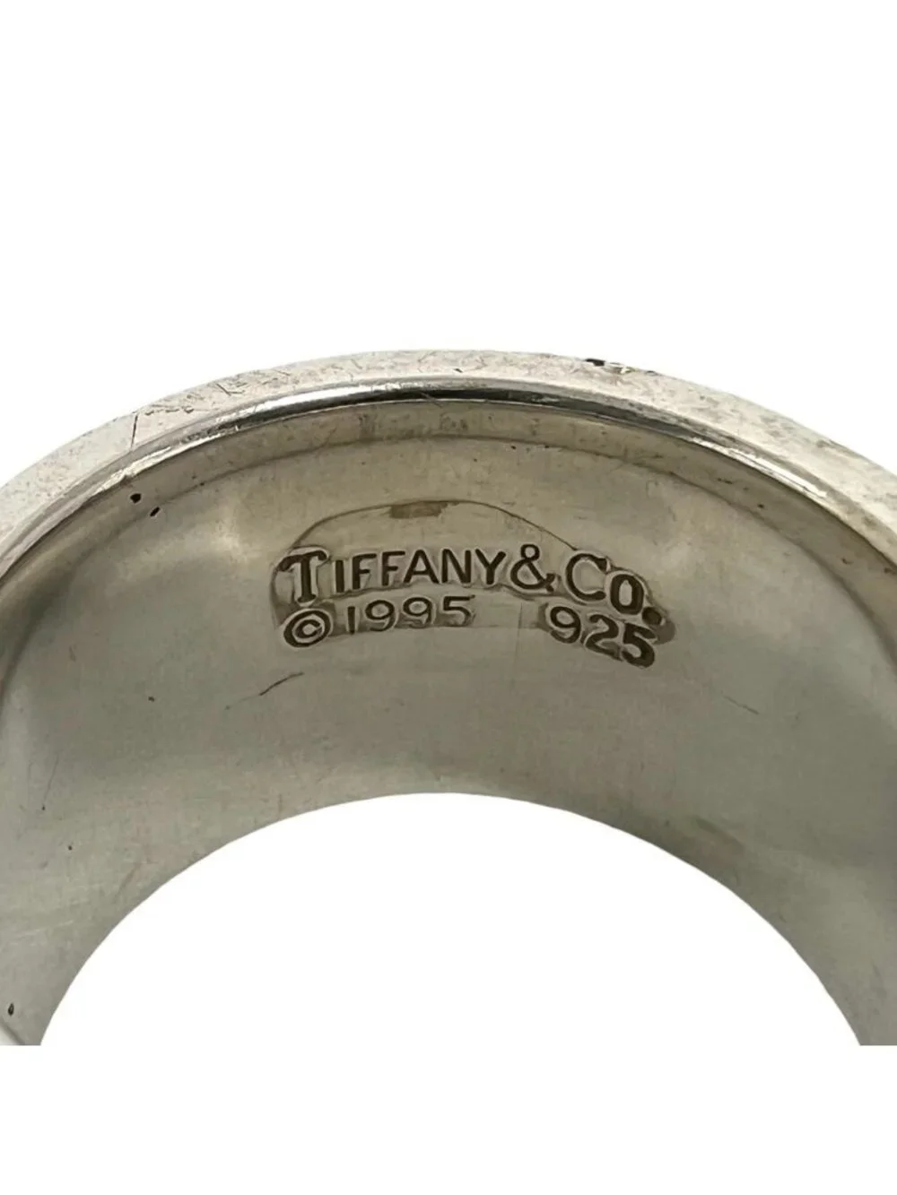 Tiffany & Co Vintage Atlas Wide Ring 925 Sterling Silver